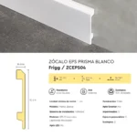 Zócalo Frigg Prisma Blanco EPS Antihumedad 10 cm - Image 3