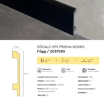 Zócalo Frigg Prisma Negro EPS Antihumedad 10 cm - Image 3