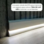 Zócalo LED Frigg Lux EPS Antihumedad Blanco 10 cm - Image 3