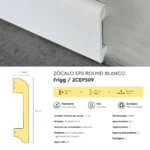 Zócalo Frigg Round Blanco EPS Antihumedad 8 cm - Image 4