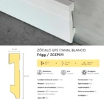 Zócalo Frigg Canal Blanco EPS Antihumedad 8 cm - Image 4