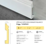 Zócalo Frigg Moldurado Blanco EPS Antihumedad 8 cm - Image 4