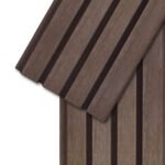 Revestimiento Wall Panel WPC Acanalado Exterior Chocolate