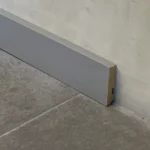 Zócalo Recto Foliado Aluminio Frigg 7cm MDF Madera Piso Pared 2.75m