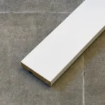 Zócalo Recto Foliado Blanco Frigg 7cm MDF Madera Piso Pared 2.75m - Image 2