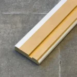 Zócalo Recto Foliado Blanco Frigg 7cm MDF Madera Piso Pared 2.75m - Image 3