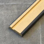 Zócalo Recto Foliado Grafito Frigg 7cm MDF Madera Piso Pared 2.75m - Image 3