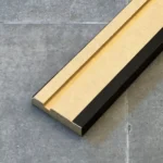 Zócalo Recto Foliado Negro Frigg 7cm MDF Madera Piso Pared 2.75m - Image 3