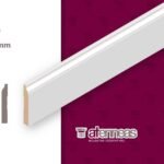 Zócalo Moldurado Atenneas 7.8 cm MDF Prepintado Blanco
